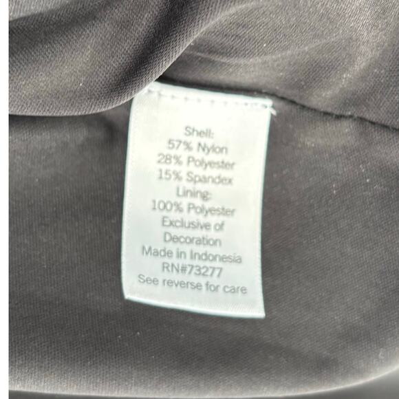 Lauren Conrad Black High Low Ruffle Hem Wrap Dress Dize L - Picture 10 of 10